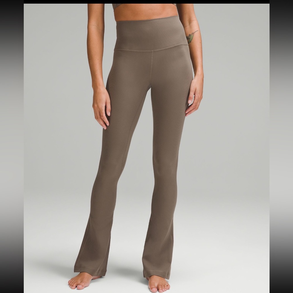 Lululemon align high rise ribbed mini flare pants